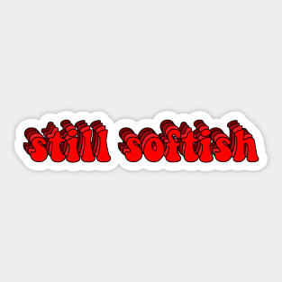 Tiktok Red Still Softish Design Sticker